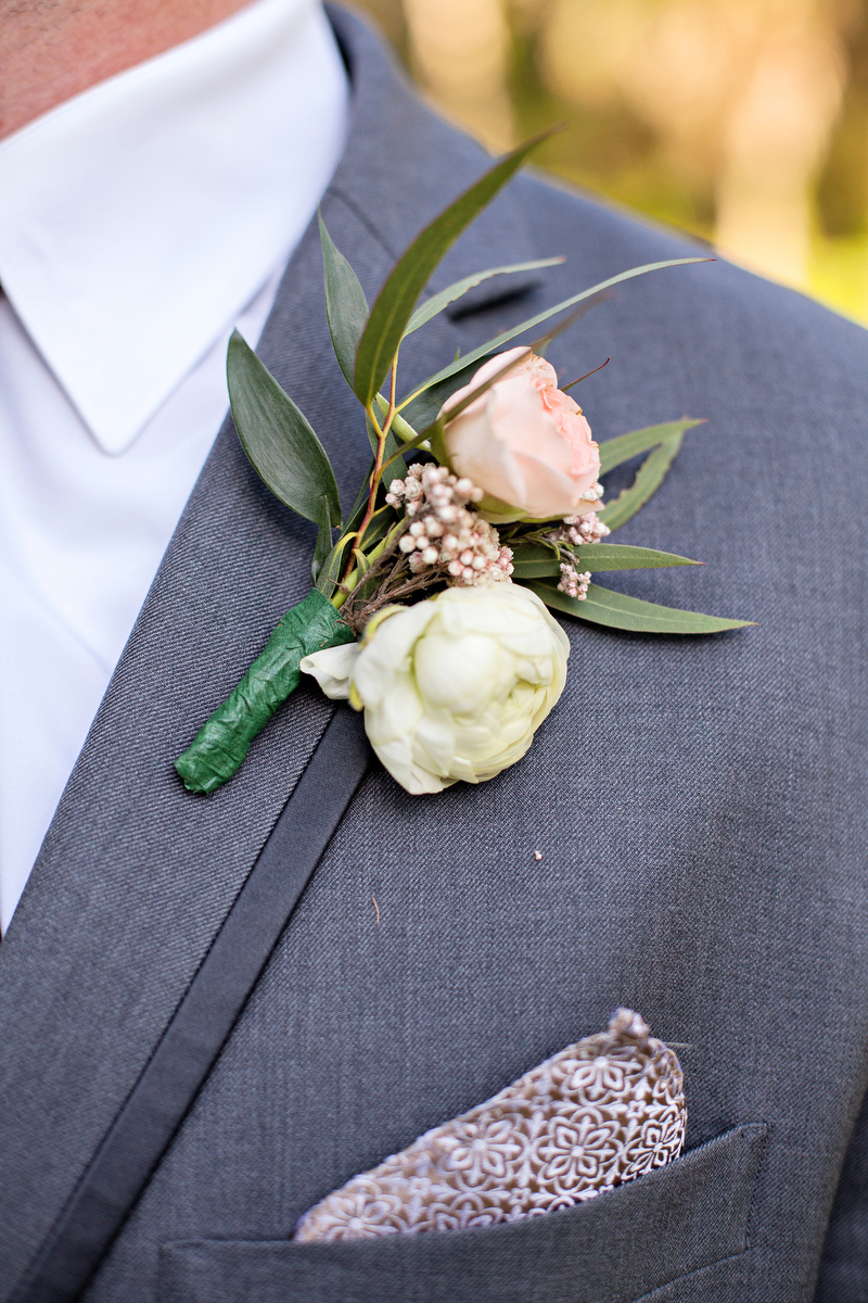 Pink & Gold Rustic Garden Wedding via TheELD.com