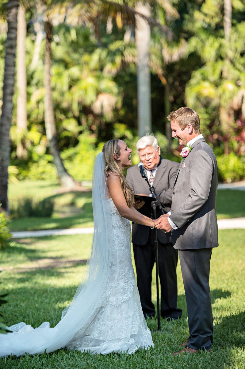 Pink & Gold Rustic Garden Wedding via TheELD.com