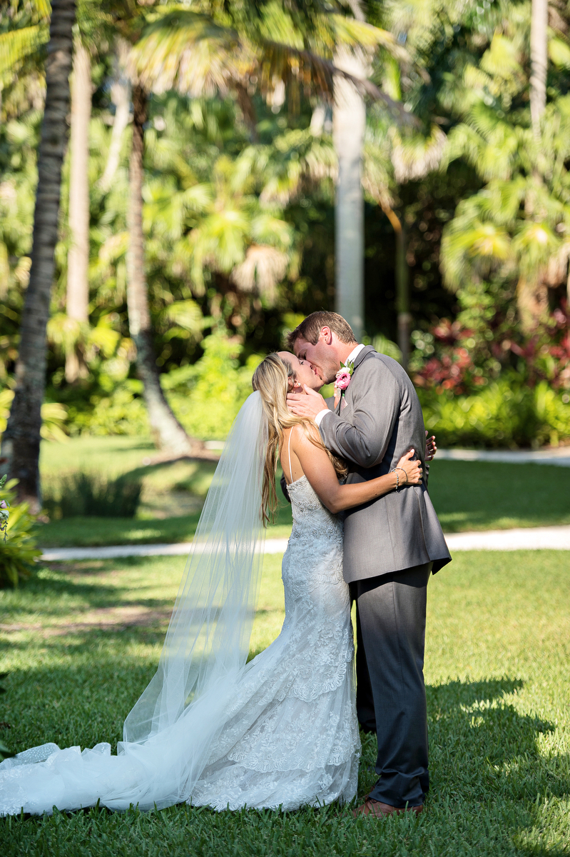 Pink & Gold Rustic Garden Wedding via TheELD.com