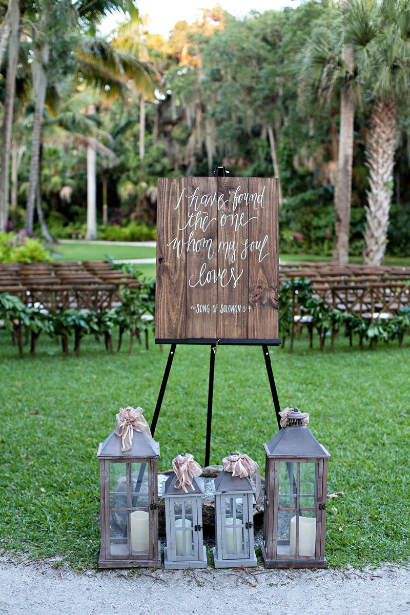 Pink & Gold Rustic Garden Wedding via TheELD.com