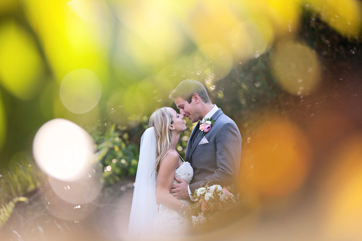 Pink & Gold Rustic Garden Wedding via TheELD.com