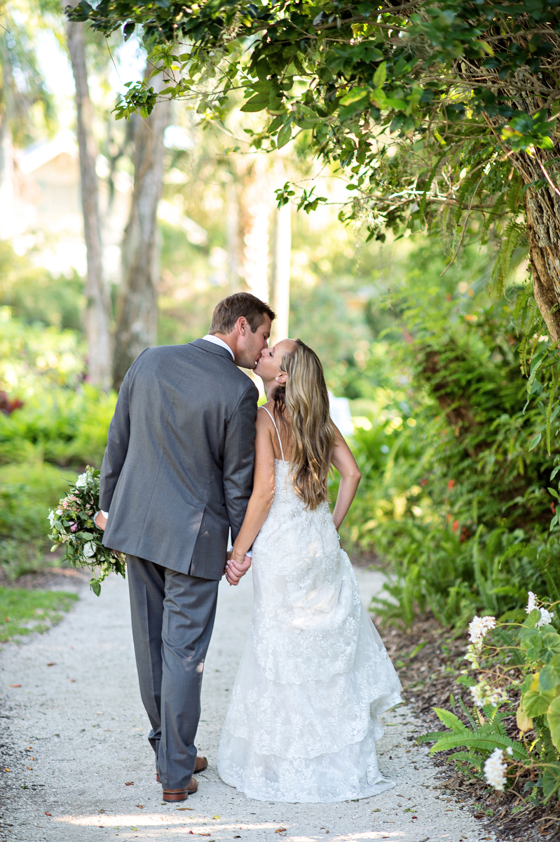 Pink & Gold Rustic Garden Wedding via TheELD.com