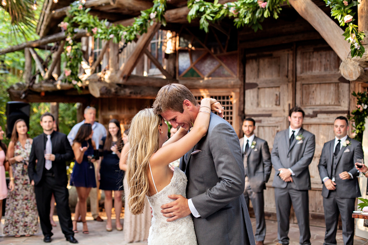 Pink & Gold Rustic Garden Wedding via TheELD.com