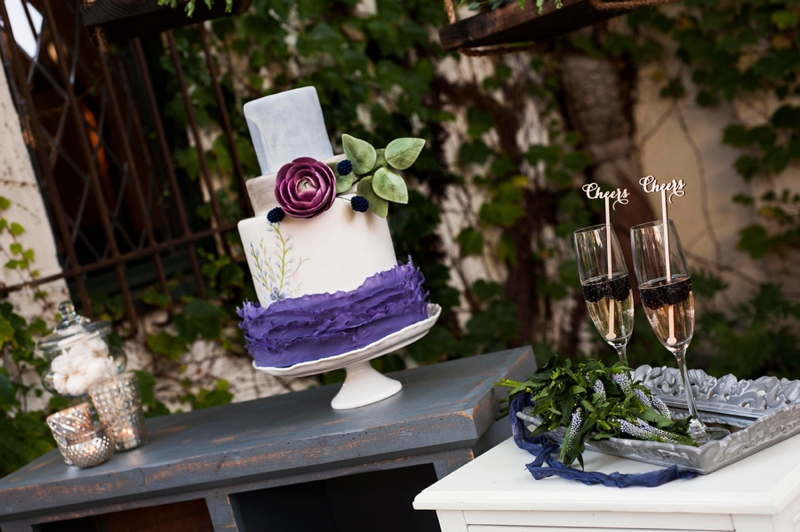 Romantic Purple & Burgundy Wedding Ideas via TheELD.com