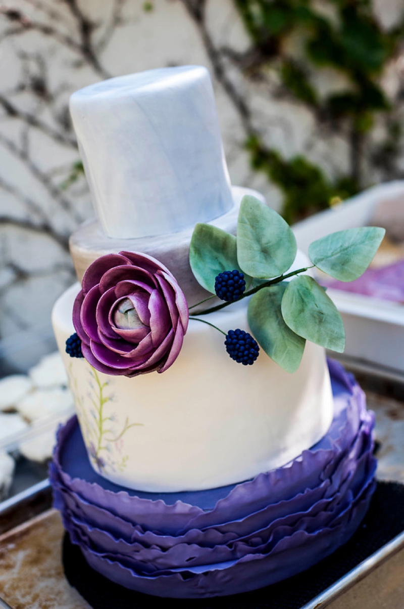 Romantic Purple & Burgundy Wedding Ideas via TheELD.com