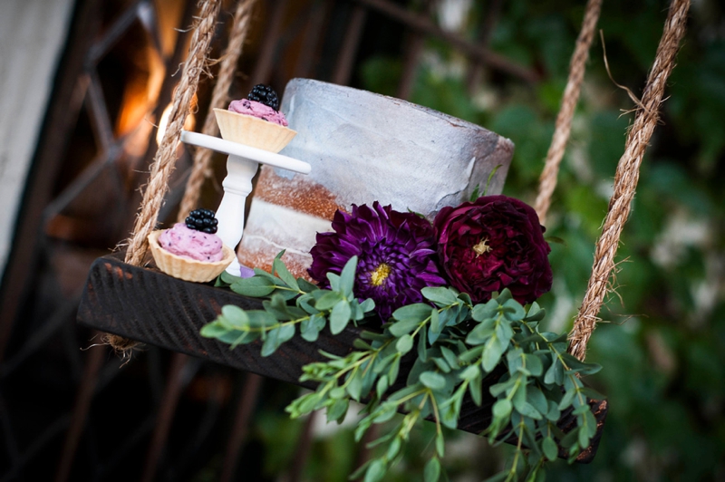 Romantic Purple & Burgundy Wedding Ideas via TheELD.com