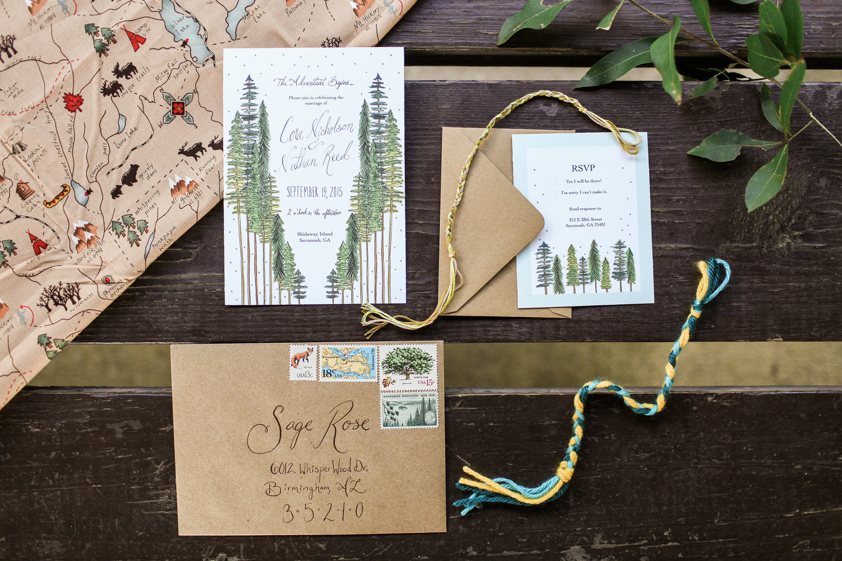 Summer Camp Inspired Wedding Ideas via TheELD.com