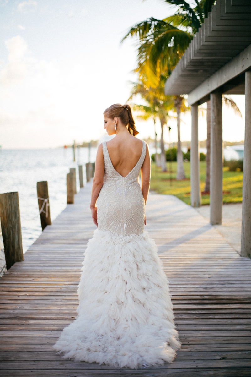 Glamorous Navy & White Islamorada Wedding via TheELD.com