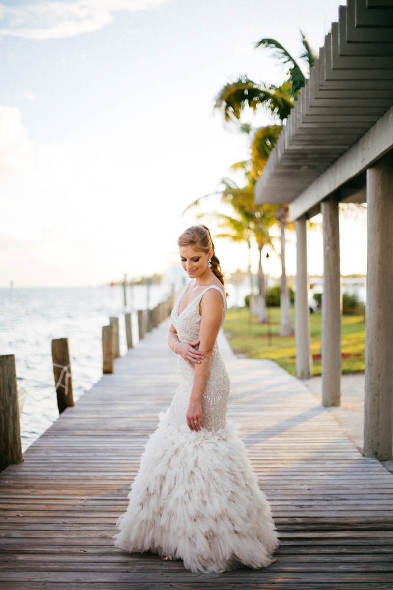 Glamorous Navy & White Islamorada Wedding via TheELD.com