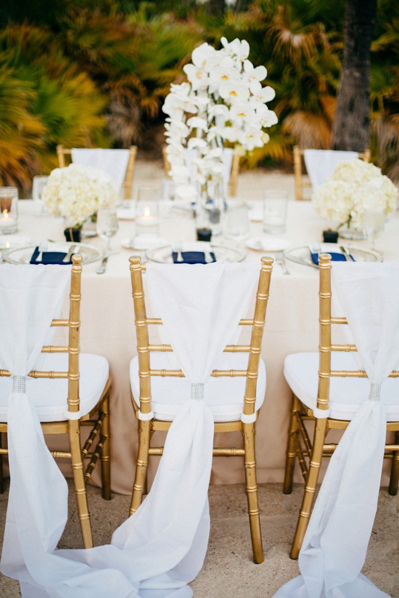 Glamorous Navy & White Islamorada Wedding via TheELD.com