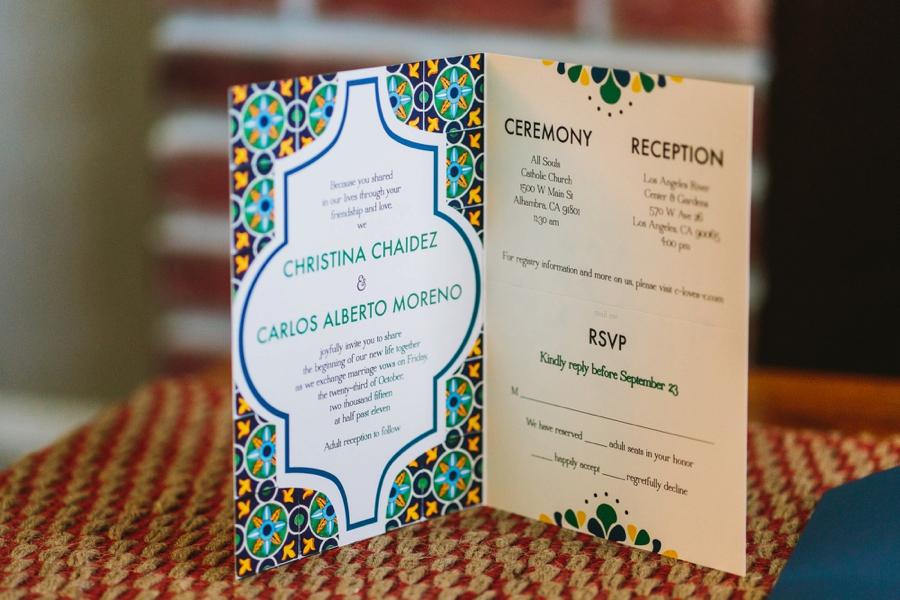 A Colorful Fiesta Inspired Los Angeles Wedding via TheELD.com