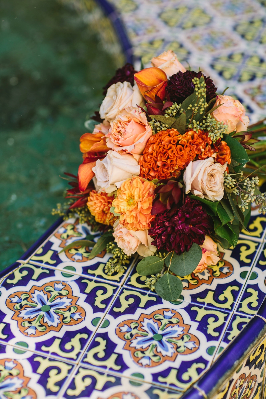 A Colorful Fiesta Inspired Los Angeles Wedding via TheELD.com