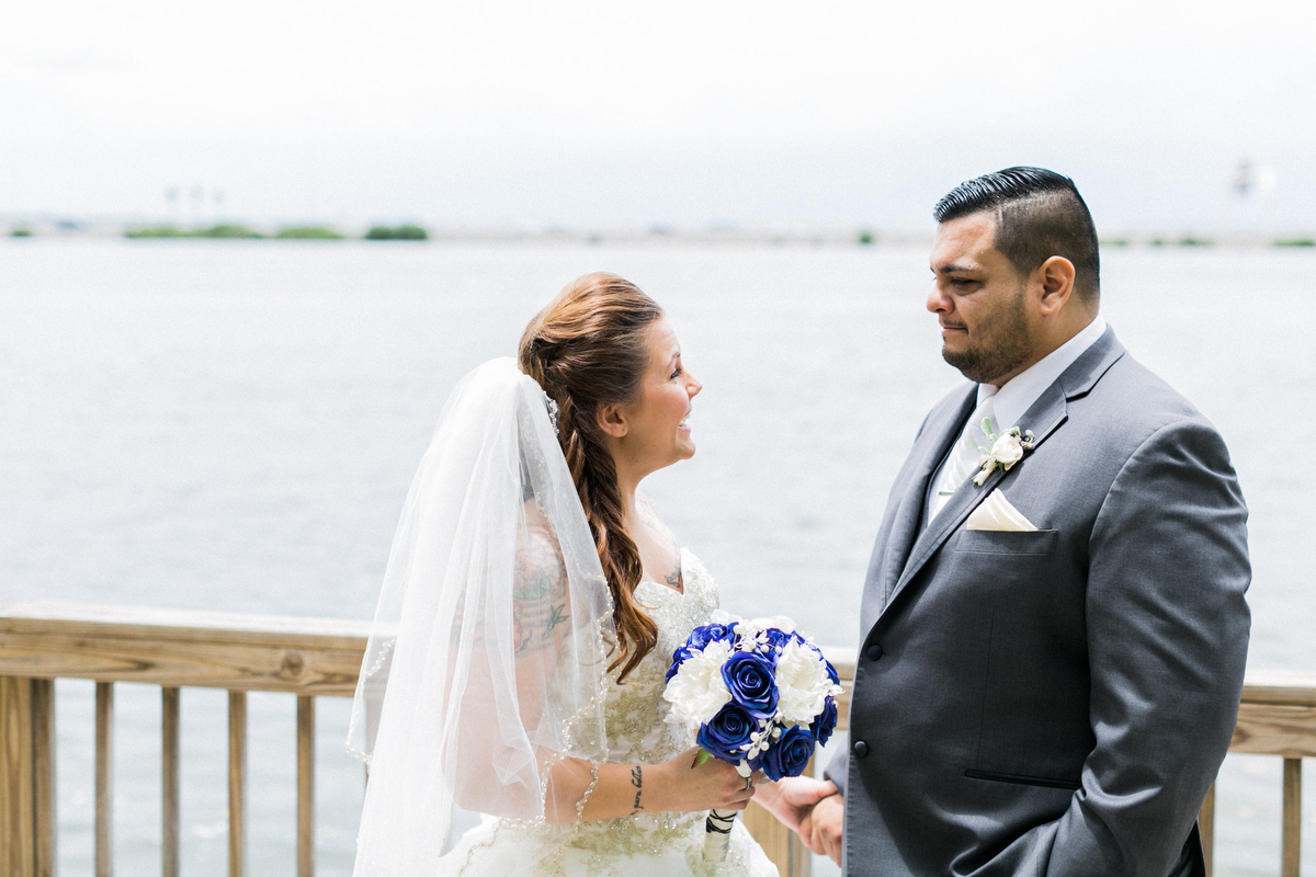 A Romantic Red White and Blue Wedding via TheELD.com