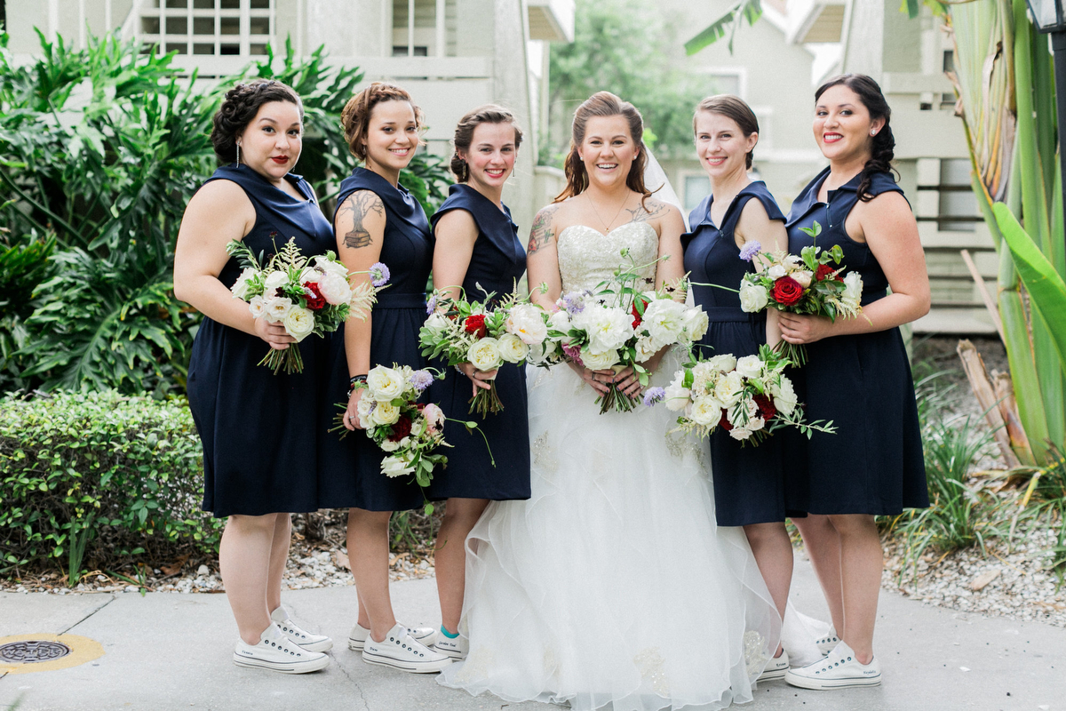 A Romantic Red White and Blue Wedding via TheELD.com