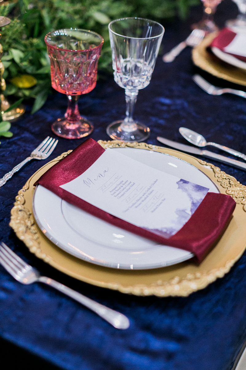 A Romantic Red White and Blue Wedding via TheELD.com