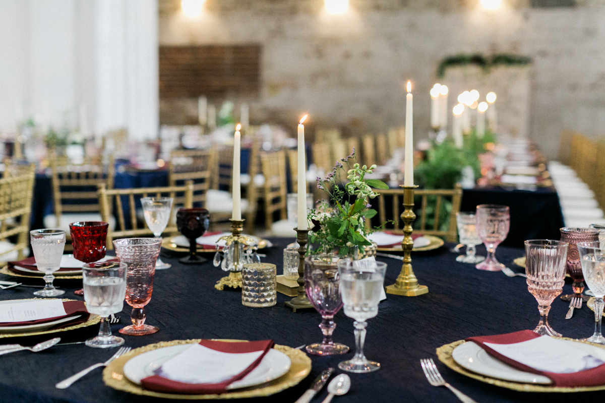 A Romantic Red White and Blue Wedding via TheELD.com