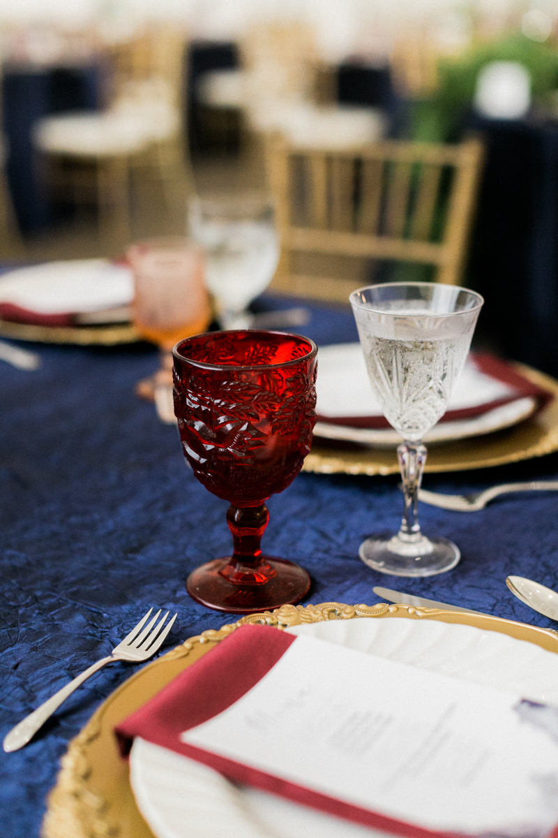 A Romantic Red White and Blue Wedding via TheELD.com