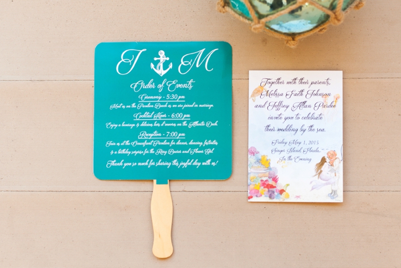 A Colorful & Tropical Beach Wedding via TheELD.com