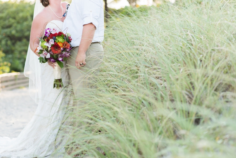 A Colorful & Tropical Beach Wedding via TheELD.com