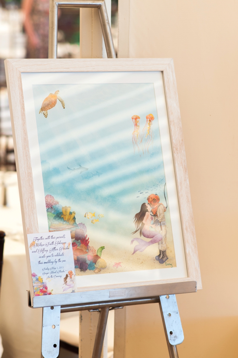 A Colorful & Tropical Beach Wedding via TheELD.com