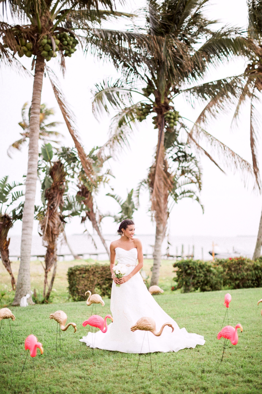 Chic Florida Inspired Pink and Aqua Wedding Ideas via TheELD.com