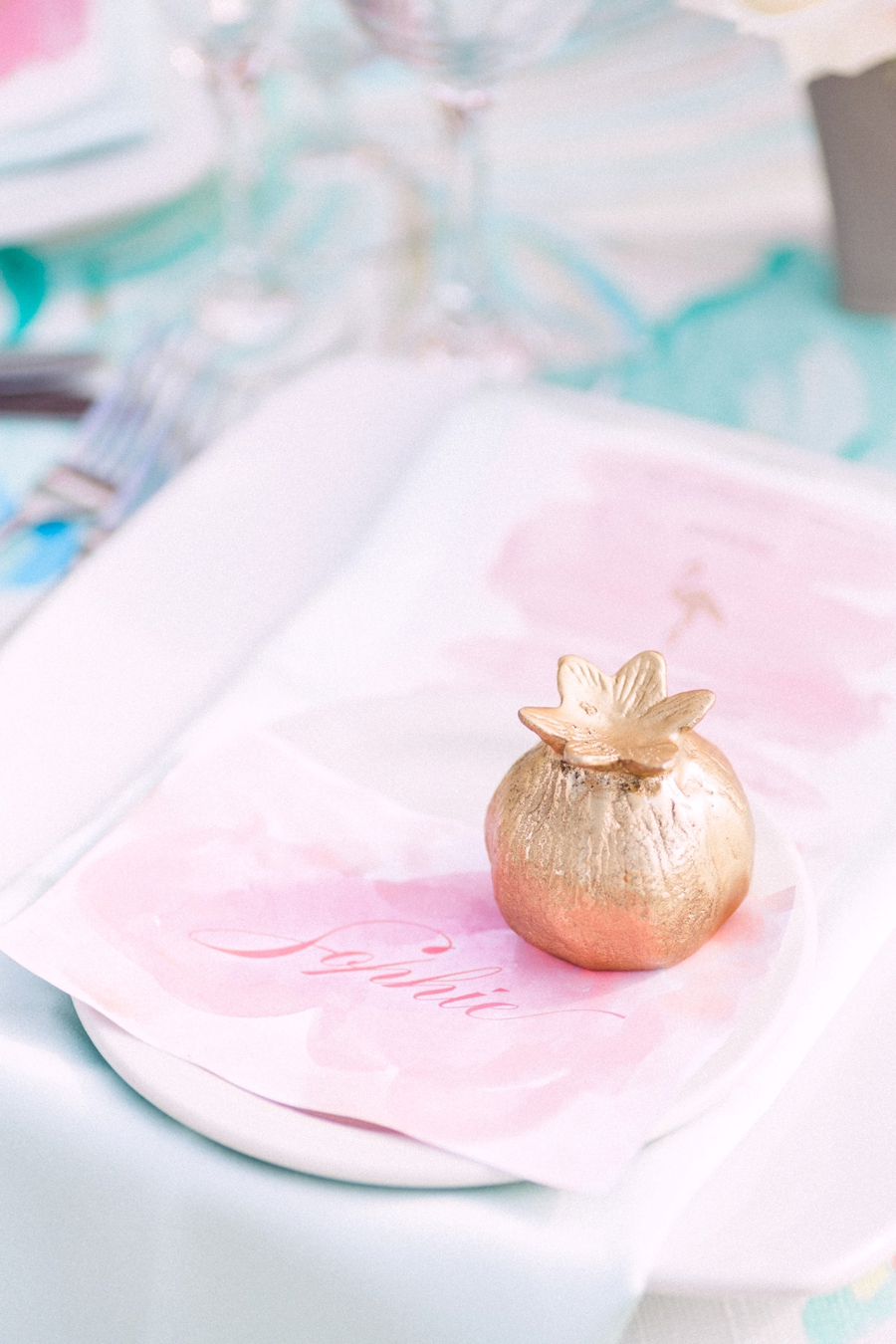 Chic Florida Inspired Pink and Aqua Wedding Ideas via TheELD.com