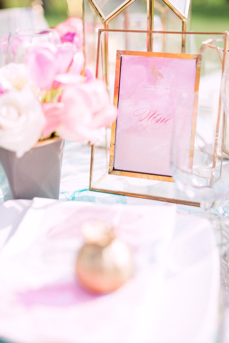 Chic Florida Inspired Pink and Aqua Wedding Ideas via TheELD.com