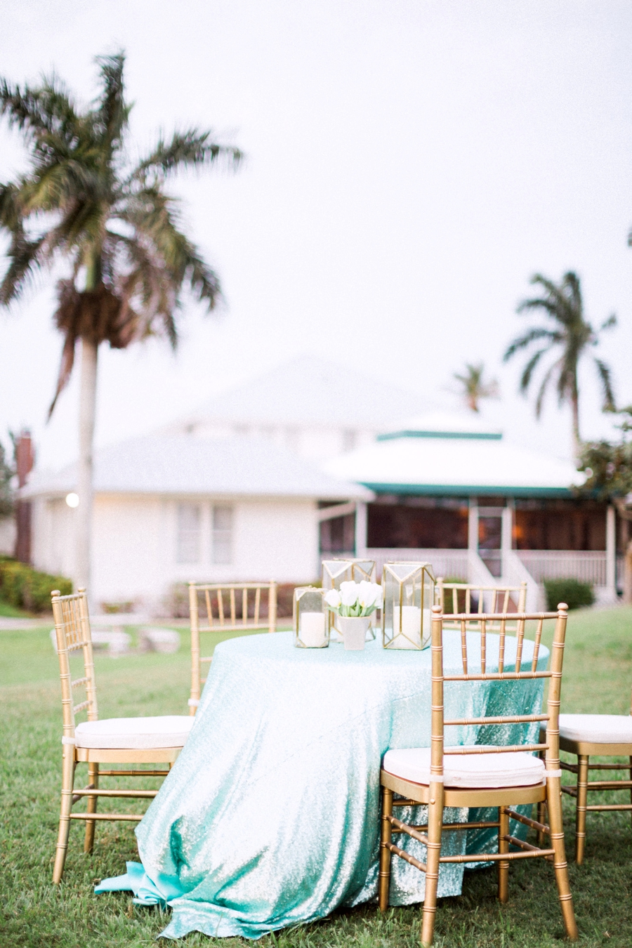 Chic Florida Inspired Pink and Aqua Wedding Ideas via TheELD.com