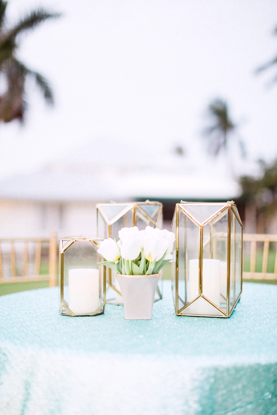 Chic Florida Inspired Pink and Aqua Wedding Ideas via TheELD.com