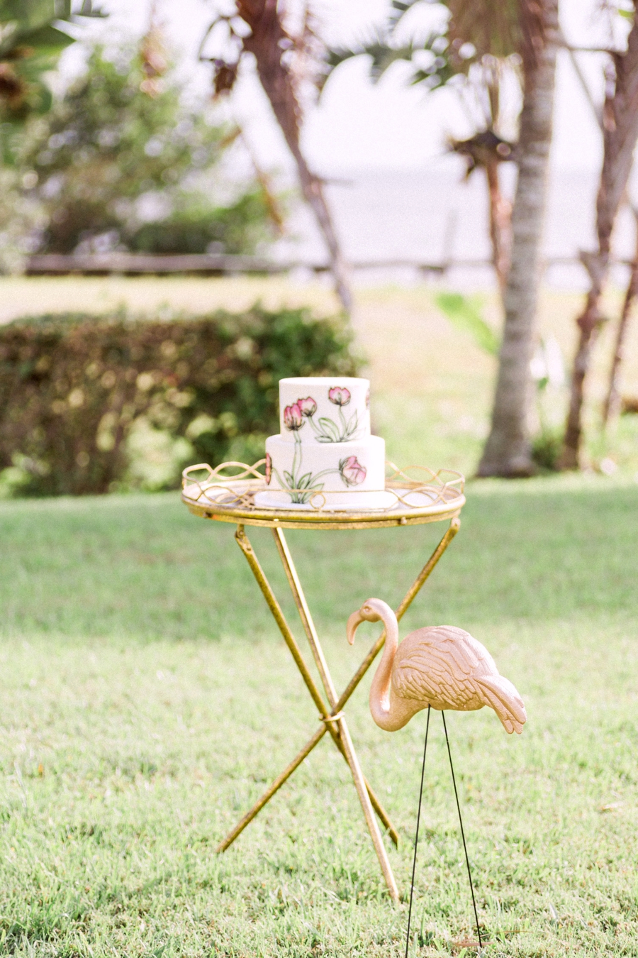 Chic Florida Inspired Pink and Aqua Wedding Ideas via TheELD.com