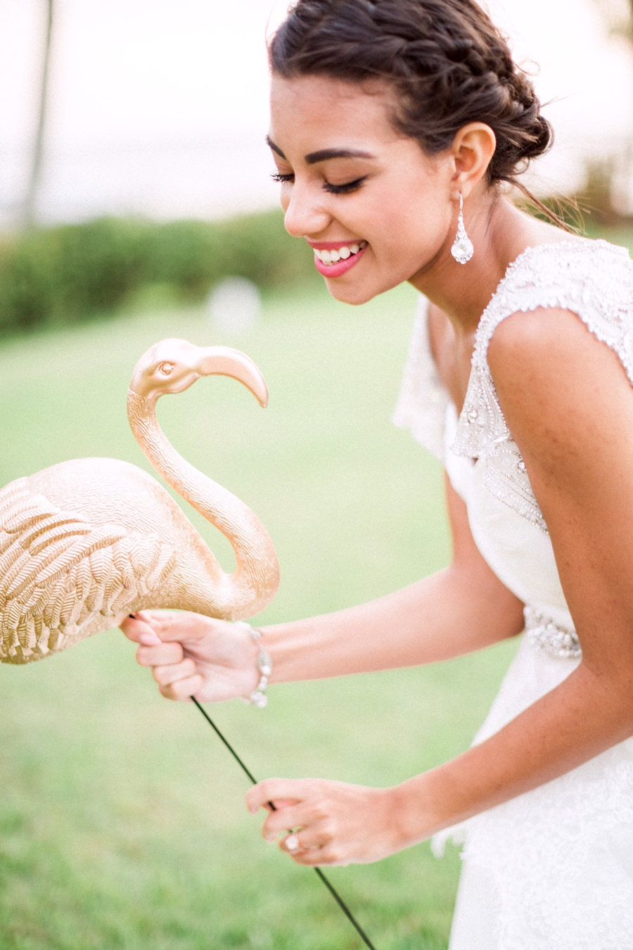 Chic Florida Inspired Pink and Aqua Wedding Ideas via TheELD.com