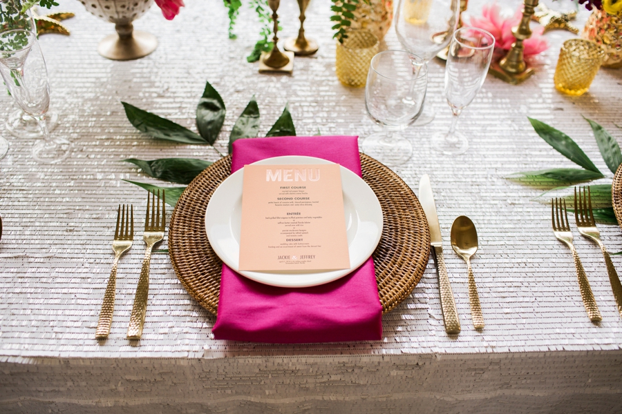 Chic Yellow & Pink Beach Wedding Ideas via TheELD.com