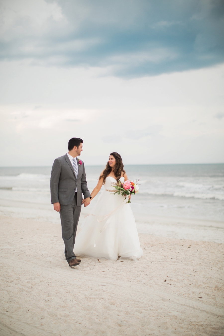 Chic Yellow & Pink Beach Wedding Ideas via TheELD.com