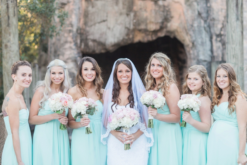 Rustic Elegant Pink & Aqua Florida Wedding via TheELD.com