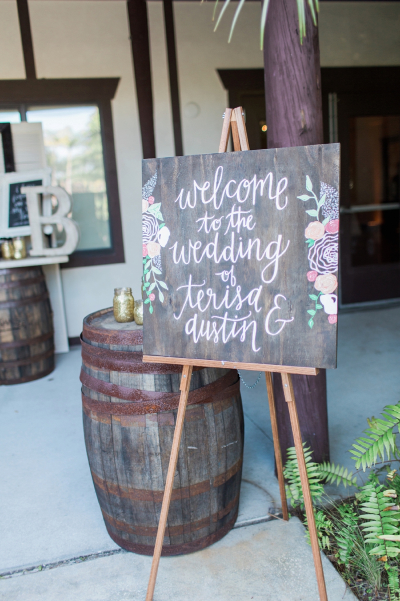 Rustic Elegant Pink & Aqua Florida Wedding via TheELD.com