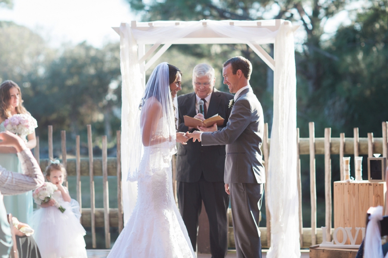 Rustic Elegant Pink & Aqua Florida Wedding via TheELD.com