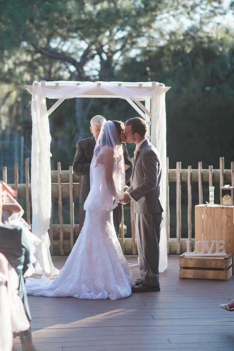 Rustic Elegant Pink & Aqua Florida Wedding via TheELD.com