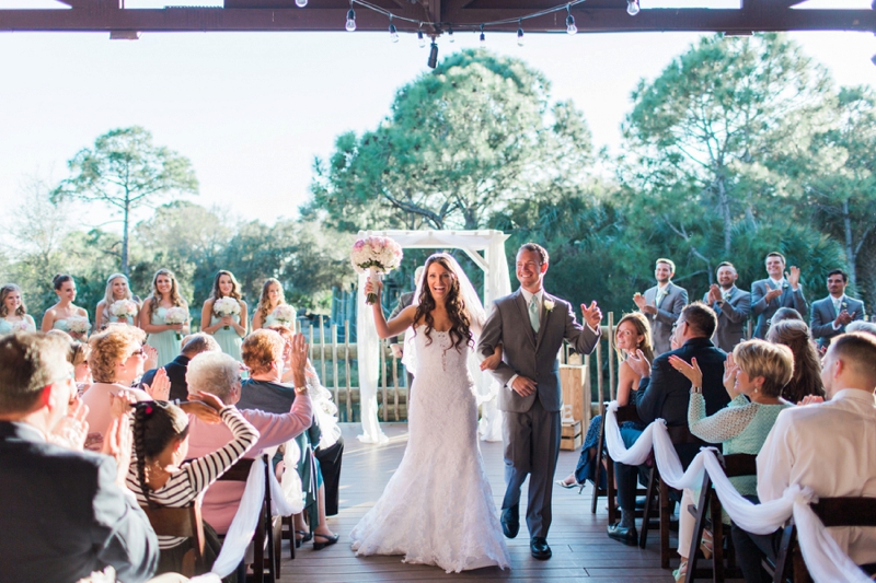 Rustic Elegant Pink & Aqua Florida Wedding via TheELD.com