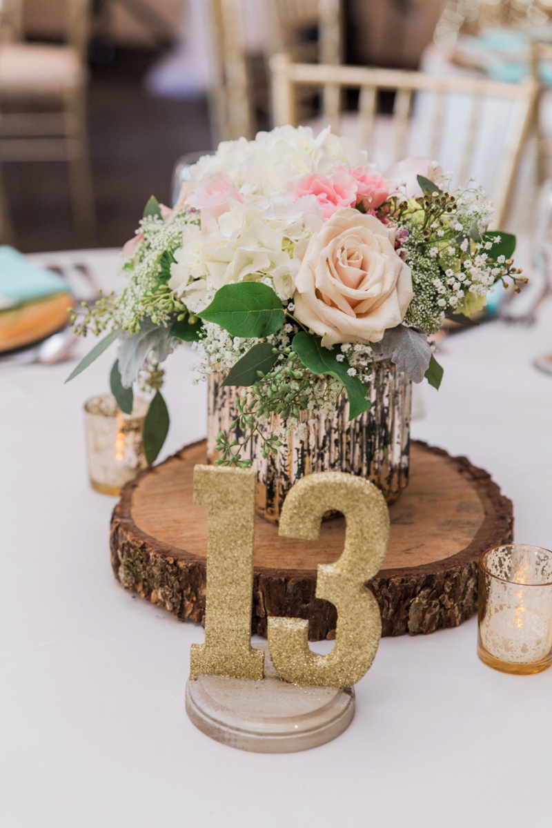 Rustic Elegant Pink & Aqua Florida Wedding via TheELD.com