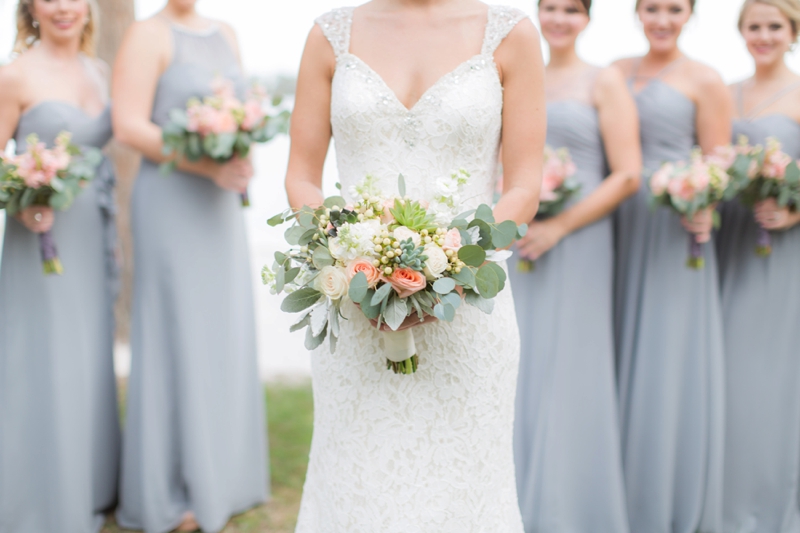 A Classic Pink and Gray Wedding via TheELD.com