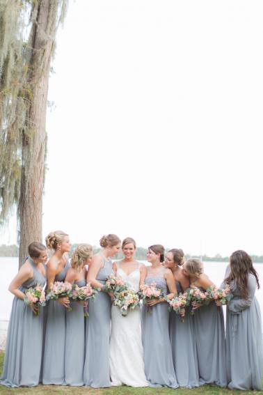 A Classic Pink and Gray Wedding via TheELD.com