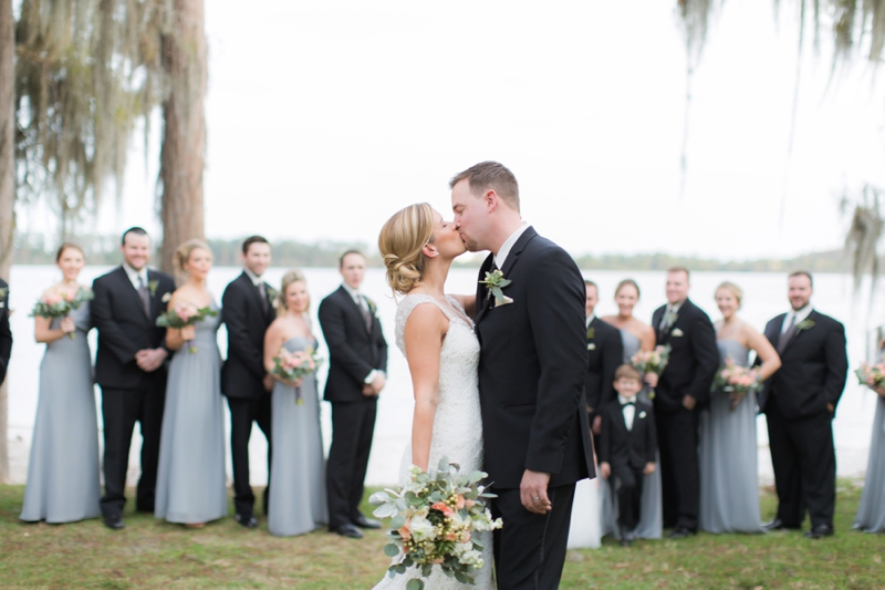 A Classic Pink and Gray Wedding via TheELD.com