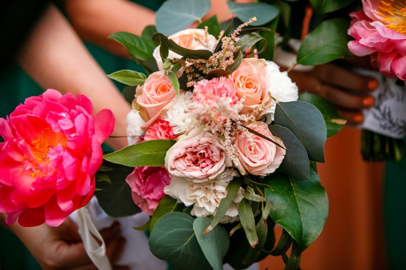 Pink and Gold Garden Wedding In Nashville via TheELD.com