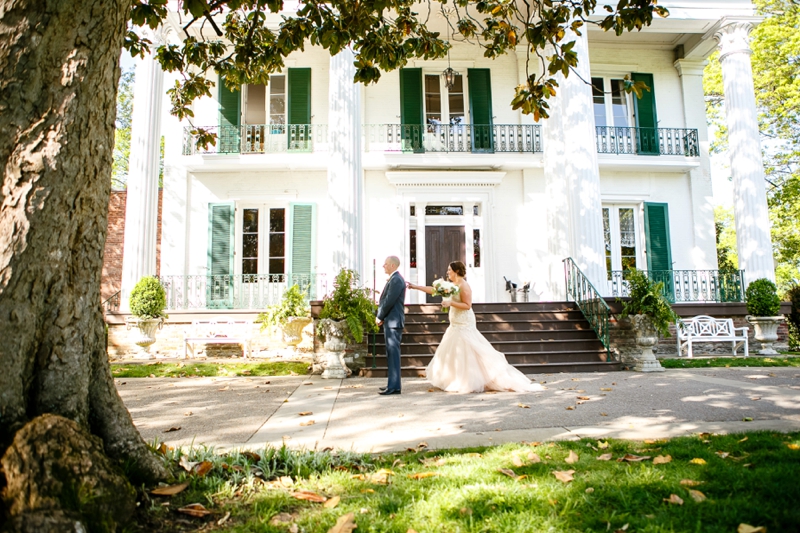 Pink and Gold Garden Wedding In Nashville via TheELD.com