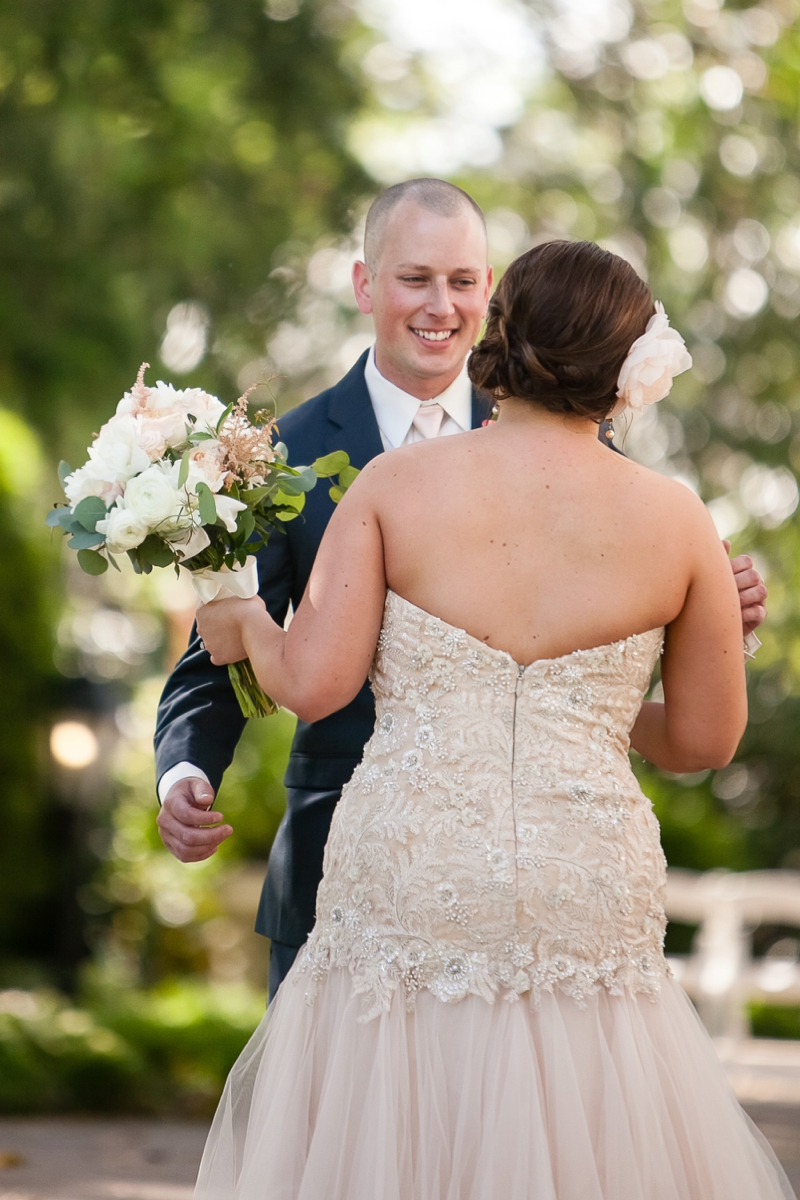 Pink and Gold Garden Wedding In Nashville via TheELD.com