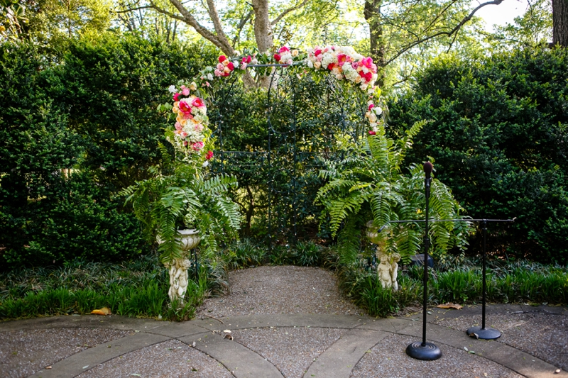 Pink and Gold Garden Wedding In Nashville via TheELD.com