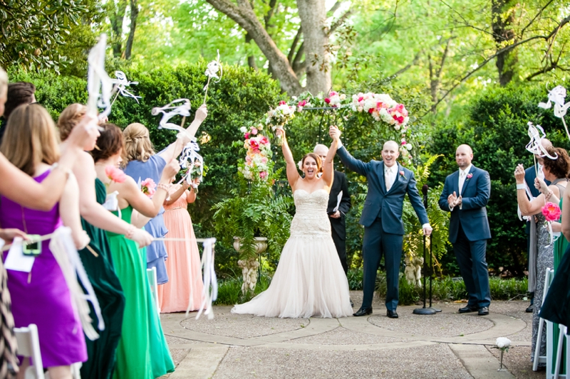 Pink and Gold Garden Wedding In Nashville via TheELD.com