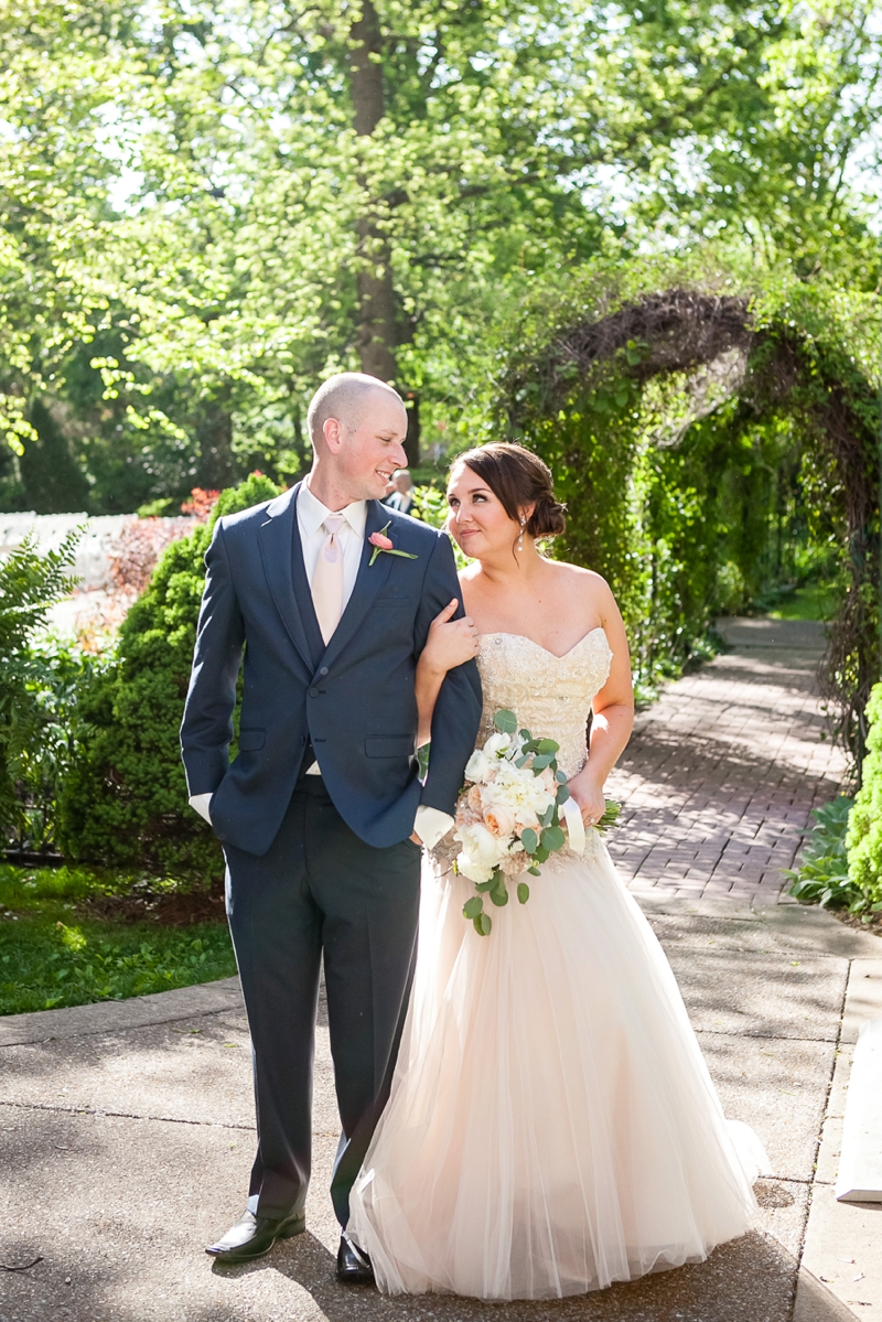 Pink and Gold Garden Wedding In Nashville via TheELD.com