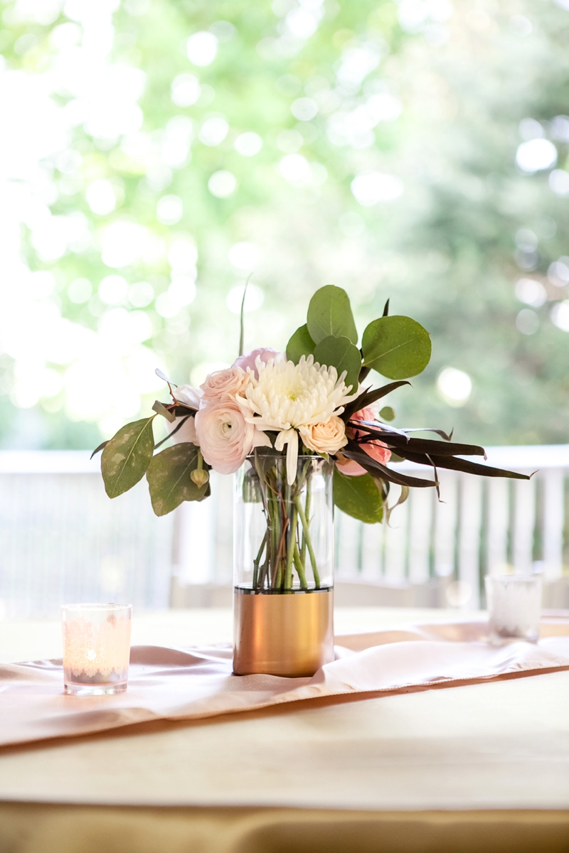 Pink and Gold Garden Wedding In Nashville via TheELD.com