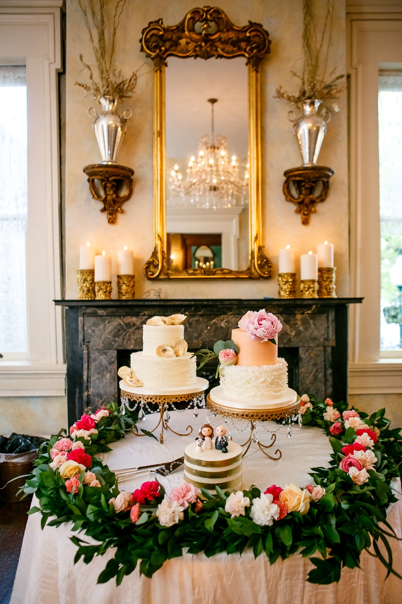 Pink and Gold Garden Wedding In Nashville via TheELD.com